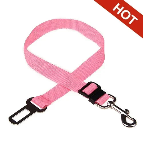 Adjustable Pet Car Seat Belt – Heavy Duty Nylon Dog & Cat Safety Travel Restraint
