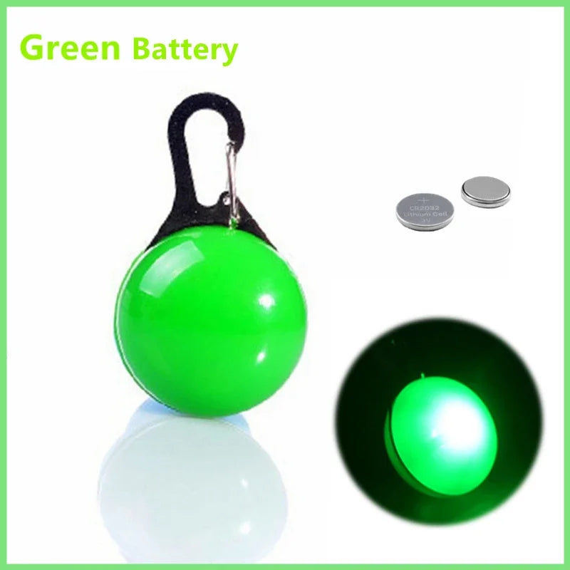 LED Glowing Pendant Flashlight Dog Cat Collar Pet Leads Glow Accessories Bright Necklace Luminous Collar Night Safety Decor