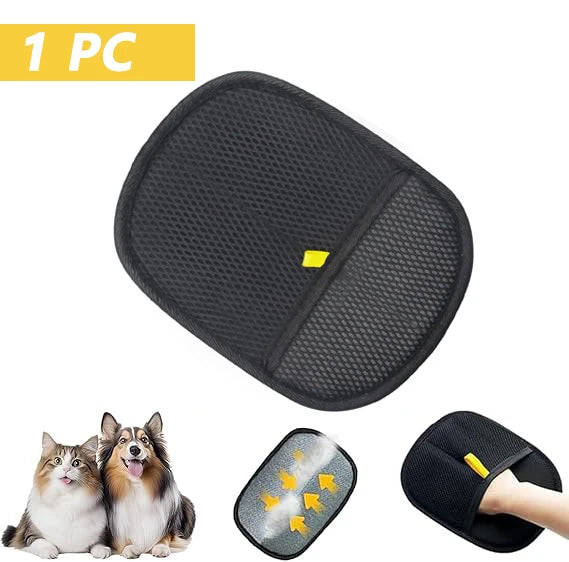 GiftSO PETS Static Pet Hair Remover | Double-Sided Grooming & Cleaning Gloves