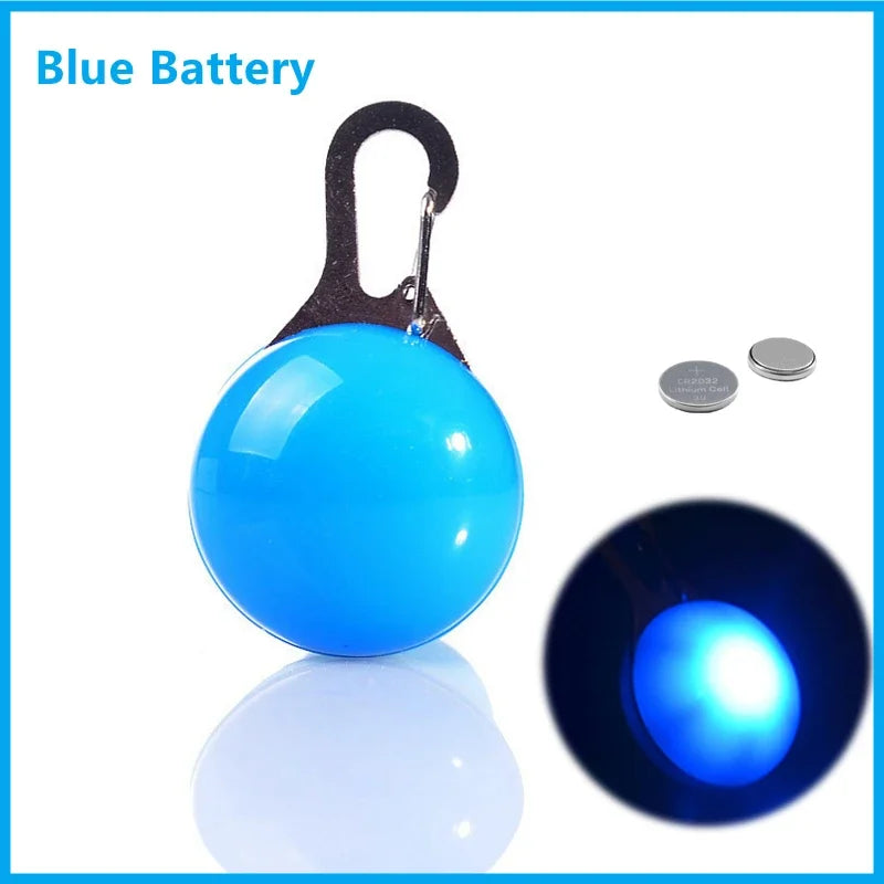 LED Glowing Pendant Flashlight Dog Cat Collar Pet Leads Glow Accessories Bright Necklace Luminous Collar Night Safety Decor