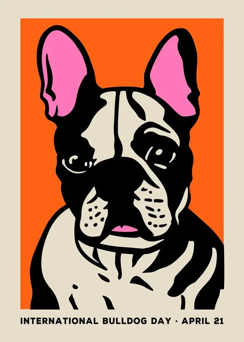 1pc frameless Canvas Painting Colorful Bulldog Sausage Dog Cute Dachshund Portrait Poster Canvas Painting And Print Pop Art Wall