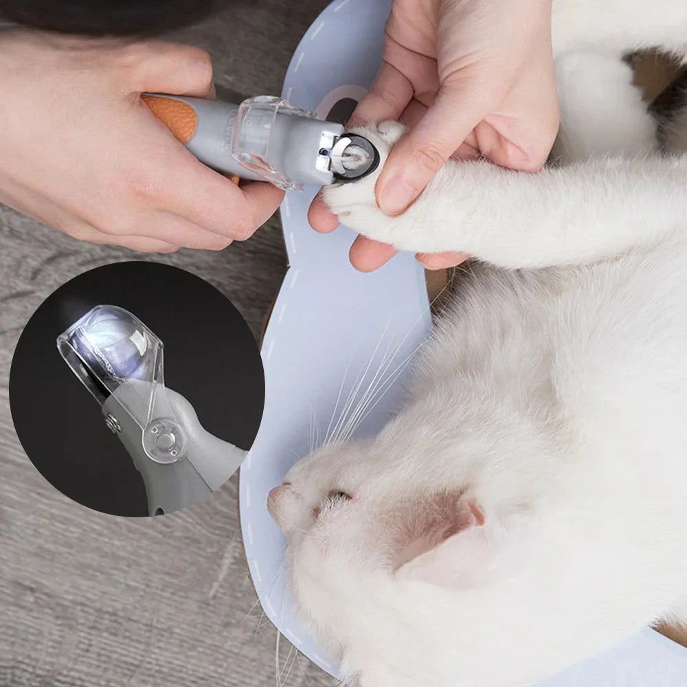 GiftSO PETS IllumiTrim™ Professional LED Pet Nail Clippers | Precision Safety Grooming Tool