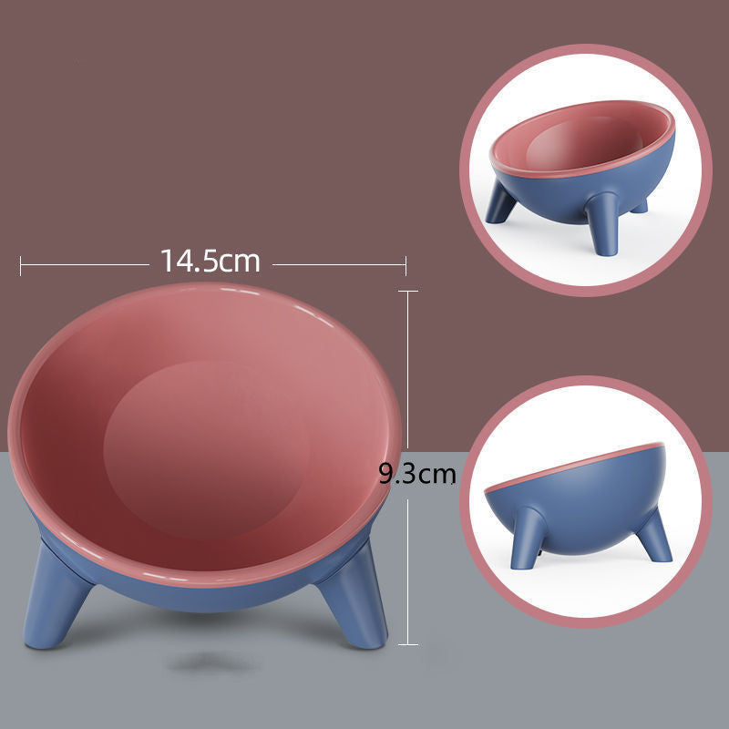 Pink and blue bowl