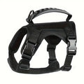 Black dog harness on a white background
