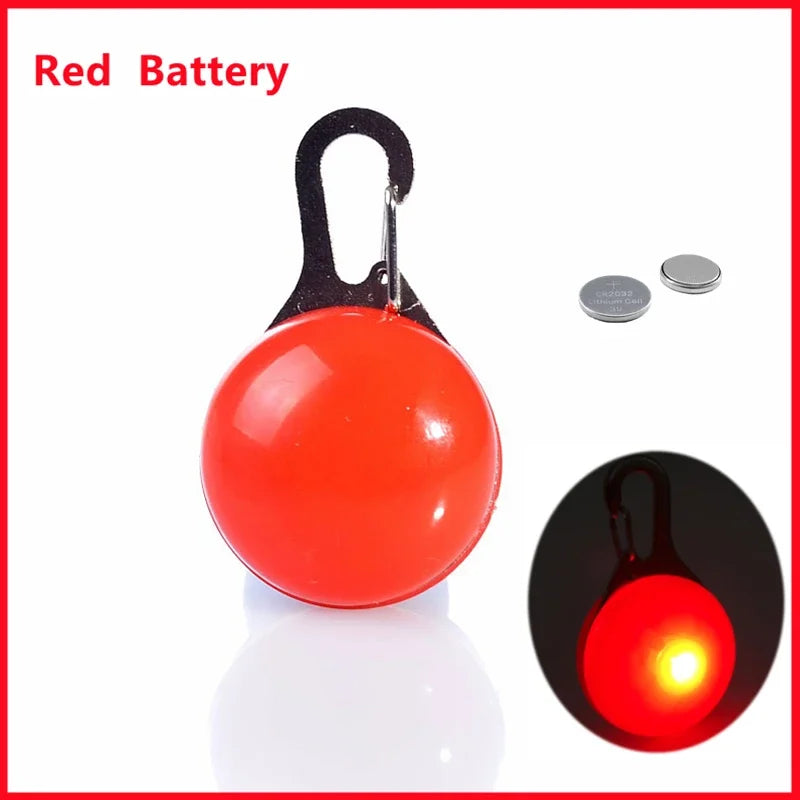 LED Glowing Pendant Flashlight Dog Cat Collar Pet Leads Glow Accessories Bright Necklace Luminous Collar Night Safety Decor