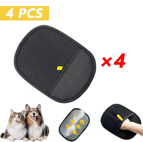 GiftSO PETS Static Pet Hair Remover | Double-Sided Grooming & Cleaning Gloves