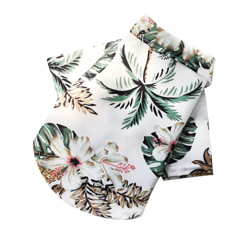 Tropical leaf patterned product on a white background