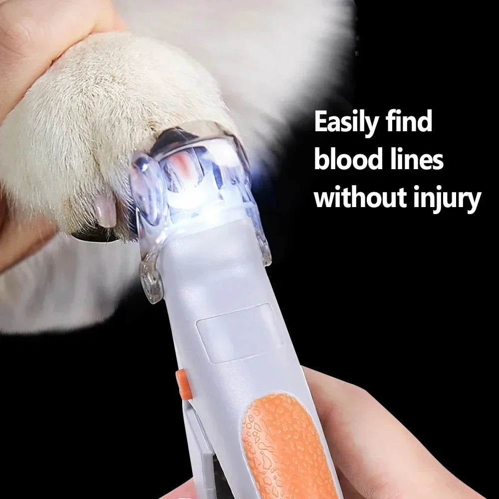 GiftSO PETS IllumiTrim™ Professional LED Pet Nail Clippers | Precision Safety Grooming Tool
